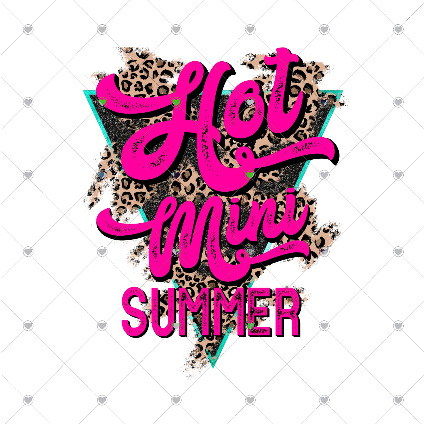 Hot Summer Mini Ready To Press Sublimation and DTF Transfer