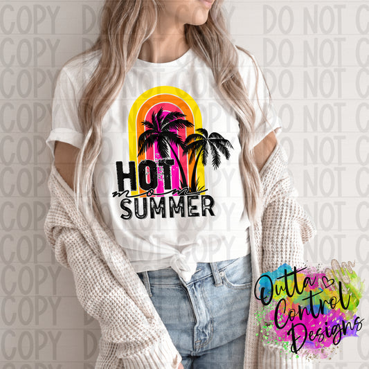 Hot Mom Summer Rainbow Ready To Press Sublimation and DTF Transfer