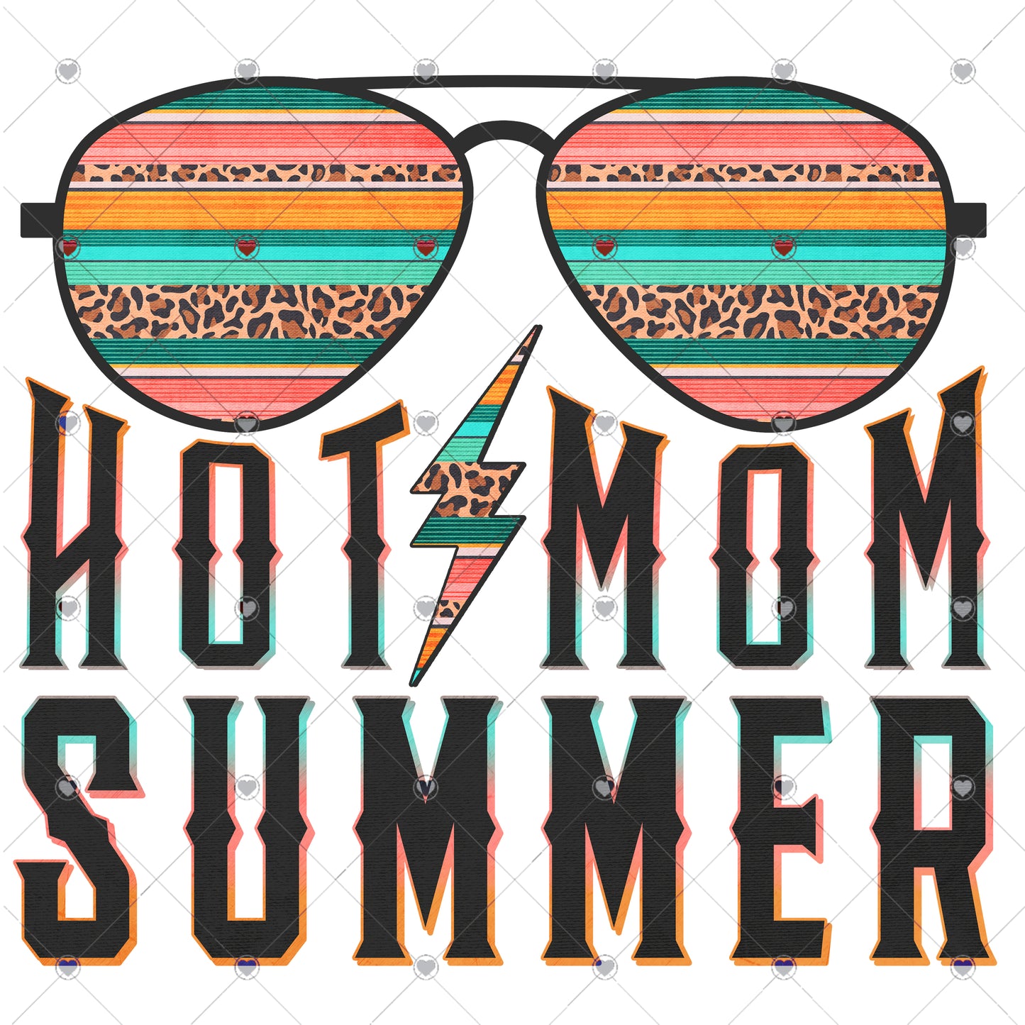 Hot mom summer Ready To Press Sublimation and DTF Transfer