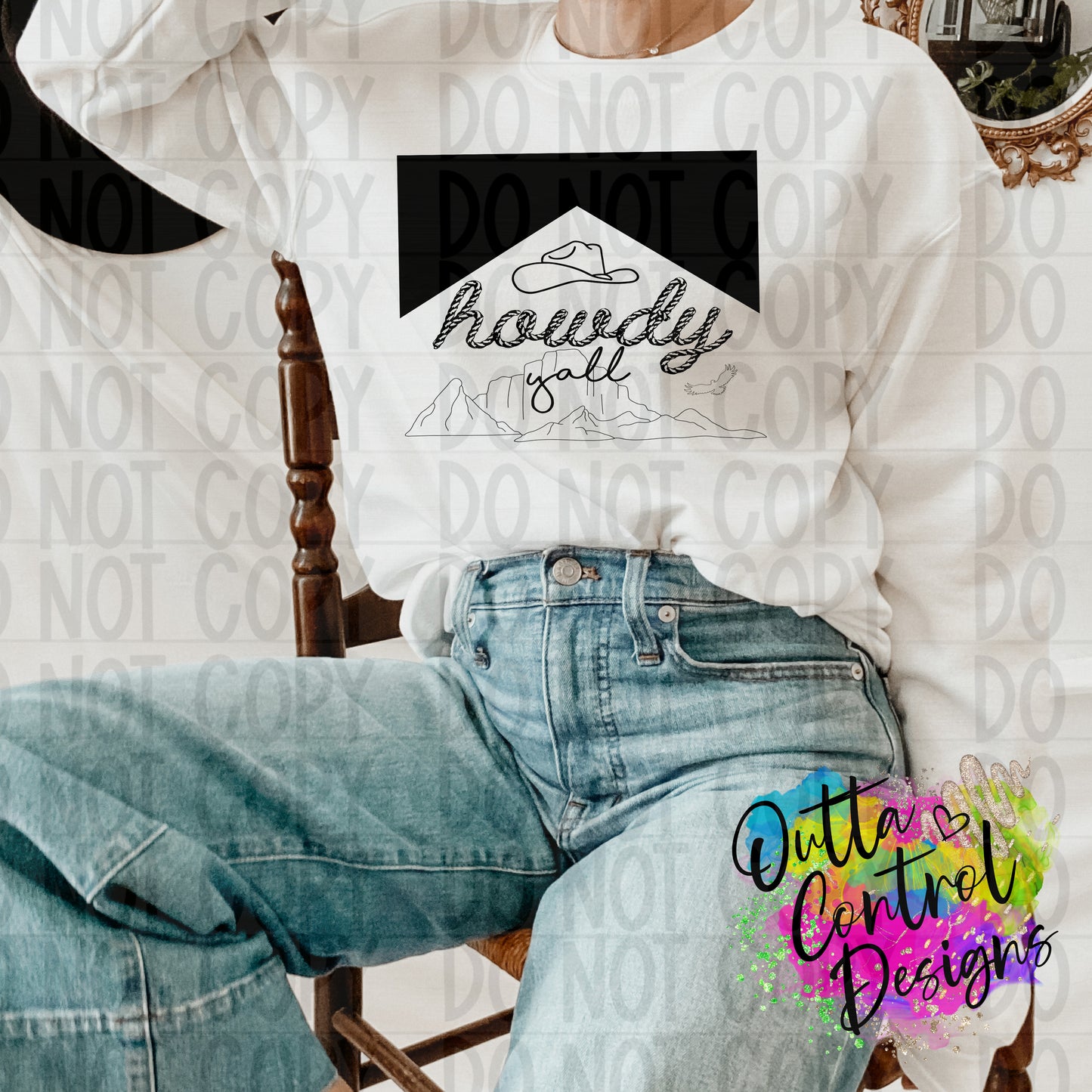 Howdy Yall | 2 Ready To Press Sublimation and DTF Transfer