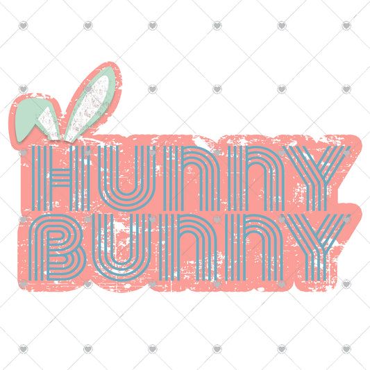 Hunny Bunny with Ears Ready To Press Sublimation and DTF Transfer
