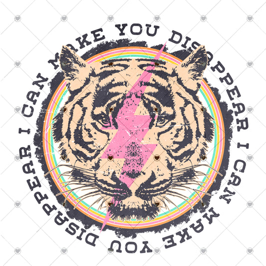 I can make your disappear tiger Ready To Press Sublimation and DTF Transfer