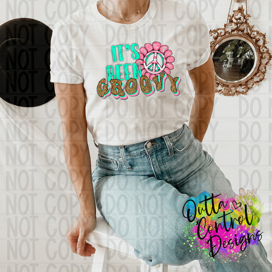 It's Been Groovy Ready to Press Sublimation and DTF Transfer