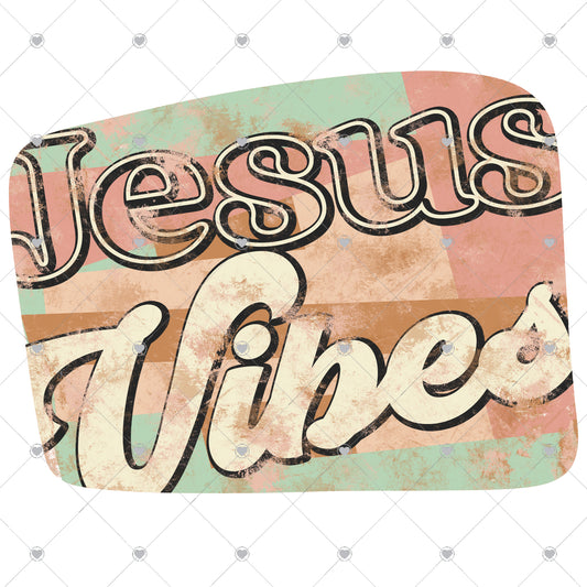 Jesus Vibes Ready To Press Sublimation and DTF Transfer