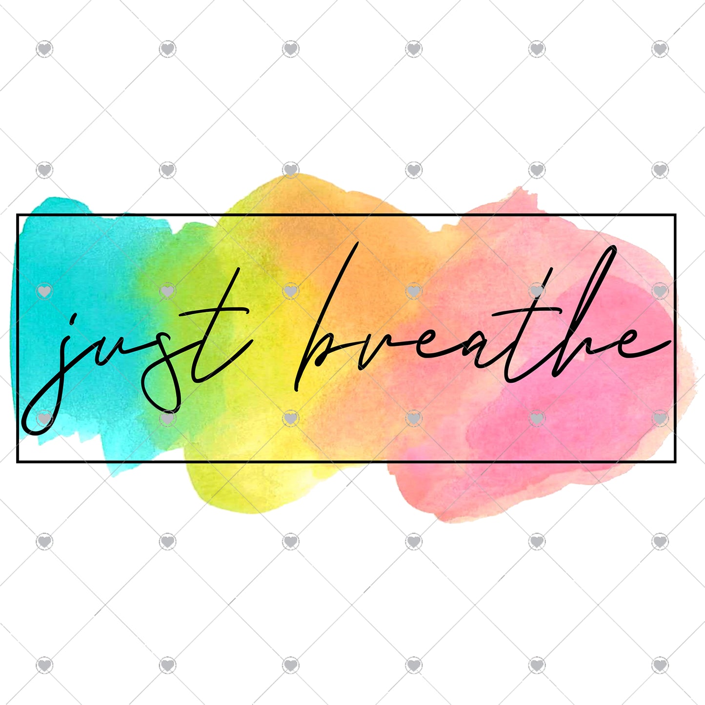 Just Breathe Ready To Press Sublimation Transfer