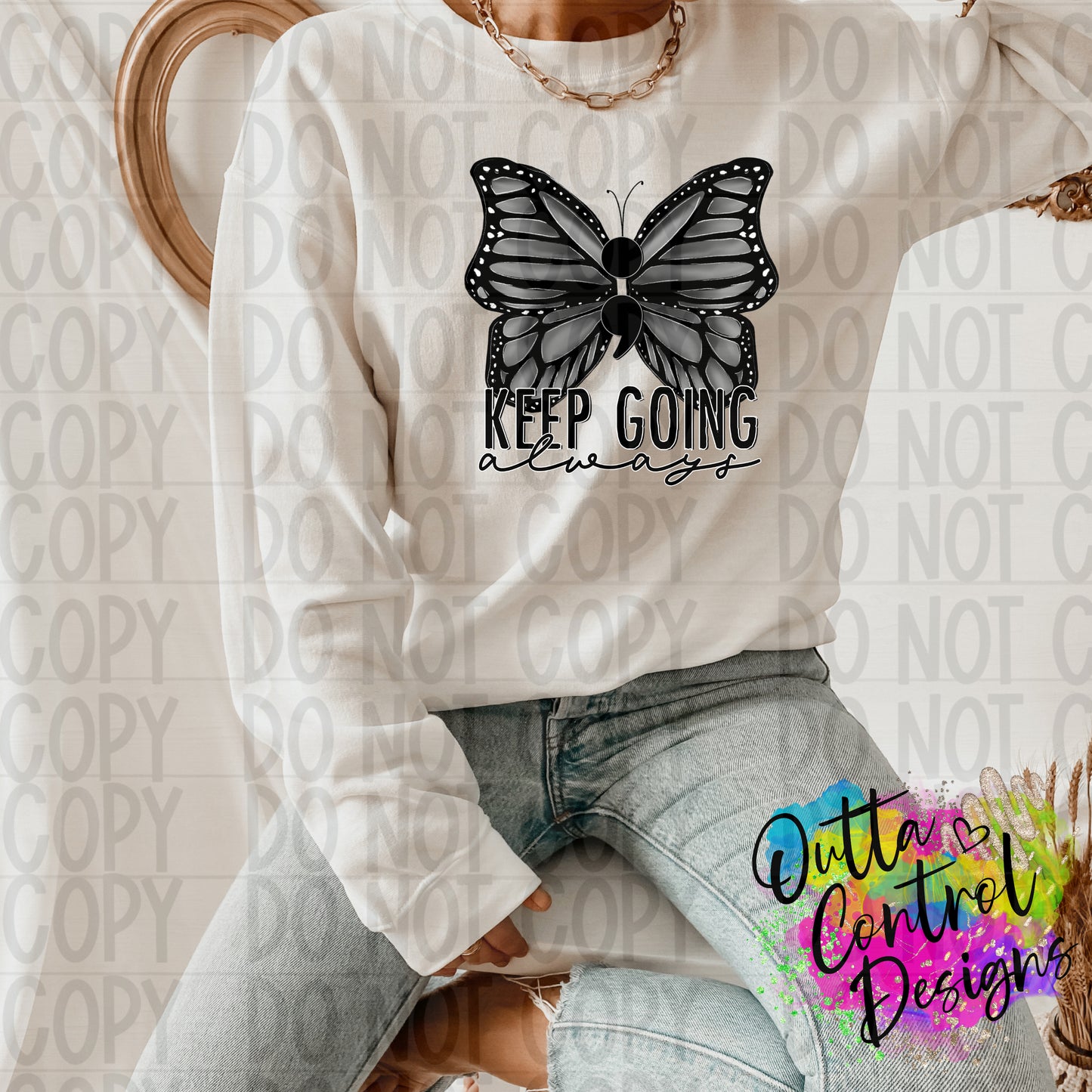 Keep Going Always | 2 Ready To Press Sublimation and DTF Transfer