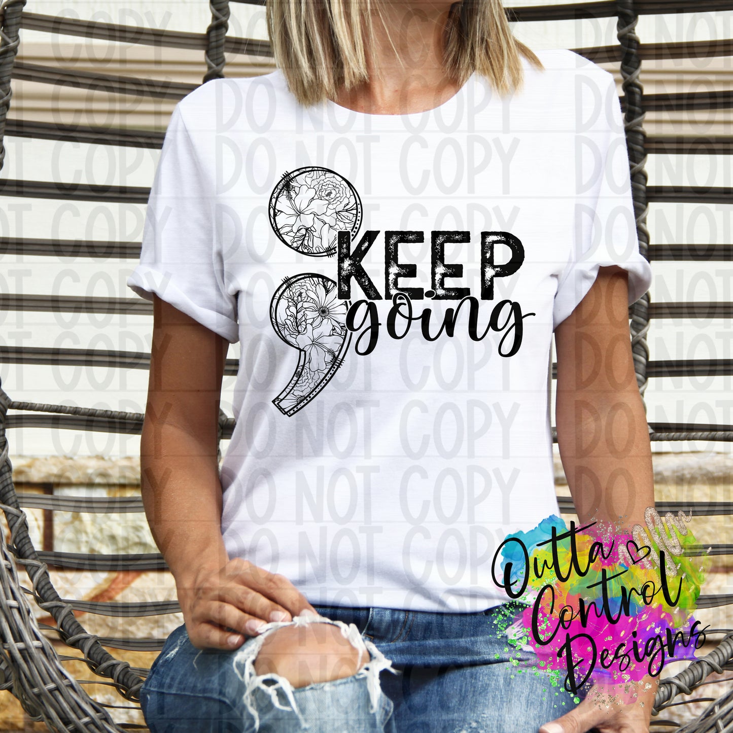 Keep Going Ready to Press Sublimation and DTF Transfer