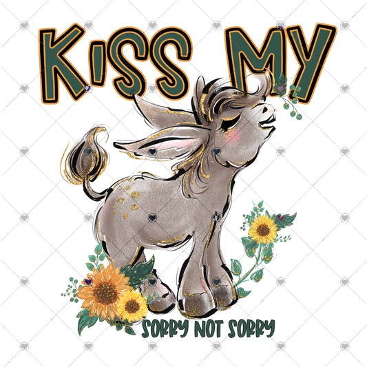 Kiss my Ass Ready To Press Sublimation and DTF Transfer