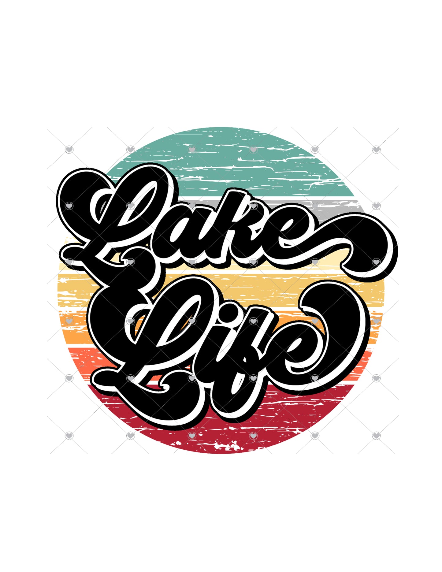 Lake Life Ready To Press Sublimation Transfer