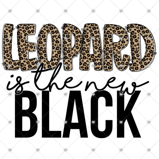 Leopard Is The New Black Ready To Press Sublimation Transfer