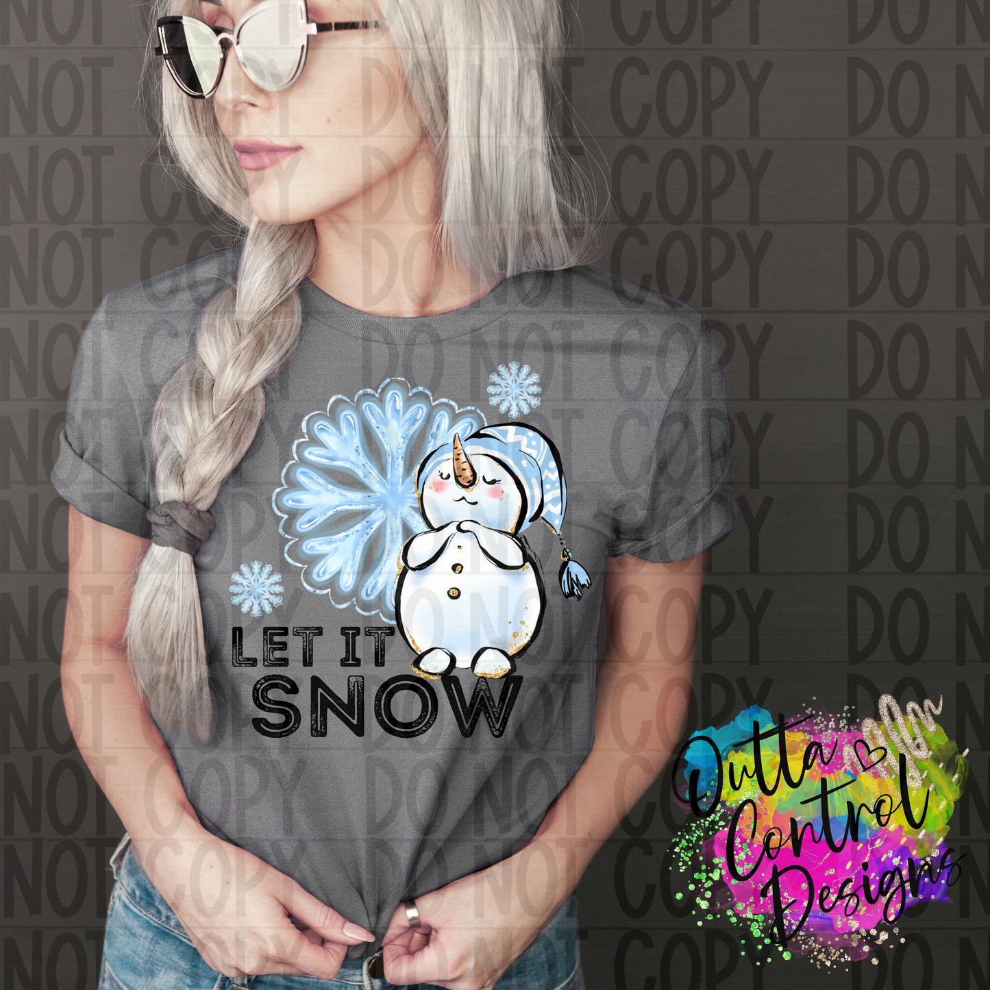 Let it Snow Ready To Press Sublimation and DTF Transfer