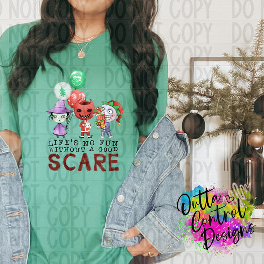 Good scare spooky kids Ready To Press Sublimation and DTF Transfer