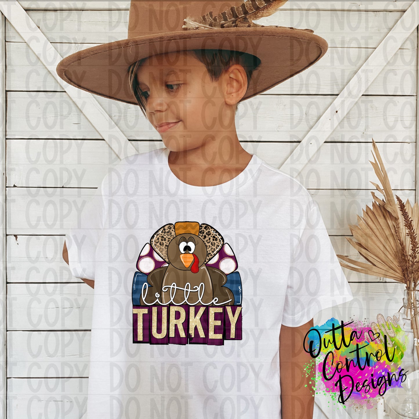 Little turkey Ready To Press Sublimation and DTF Transfer