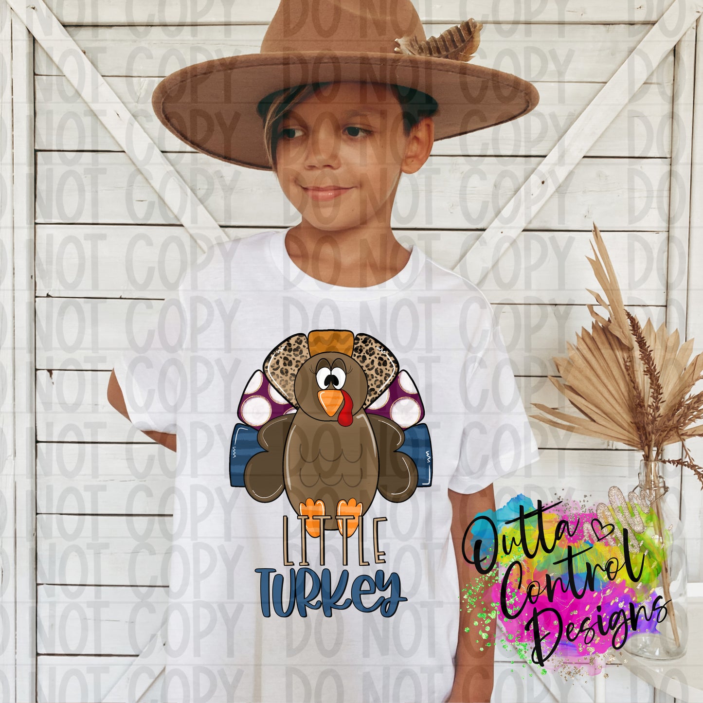 Little Turkey | 2 Ready to Press Sublimation and DTF Transfer