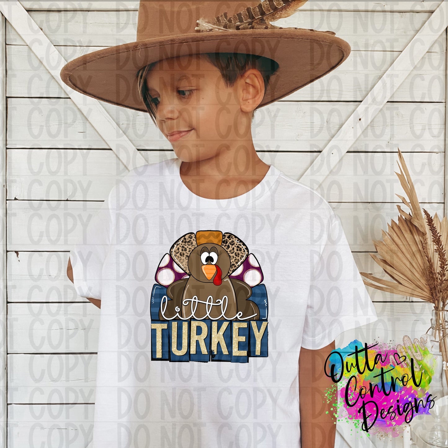Little turkey Ready To Press Sublimation and DTF Transfer