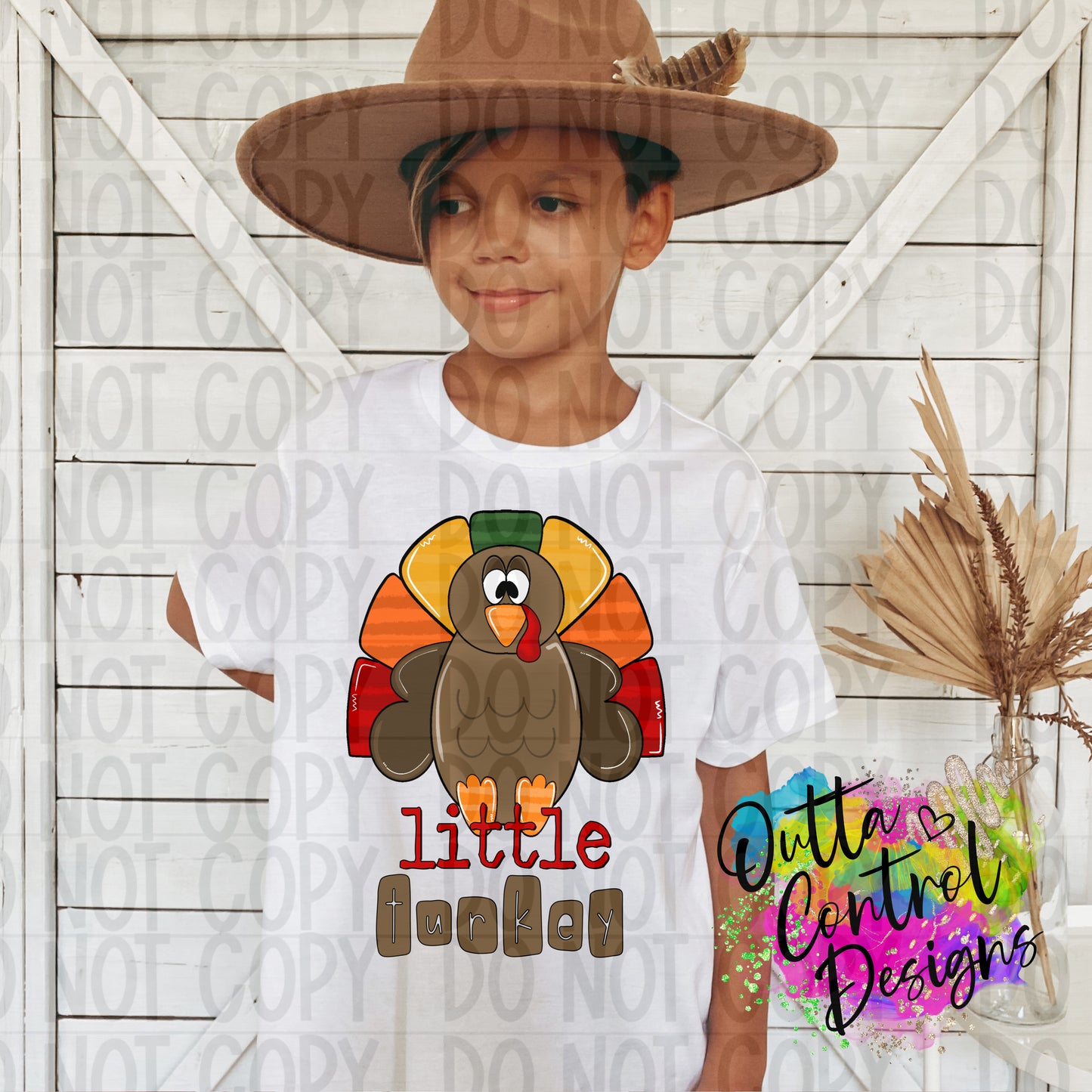 Little Turkey Ready to Press Sublimation and DTF Transfer