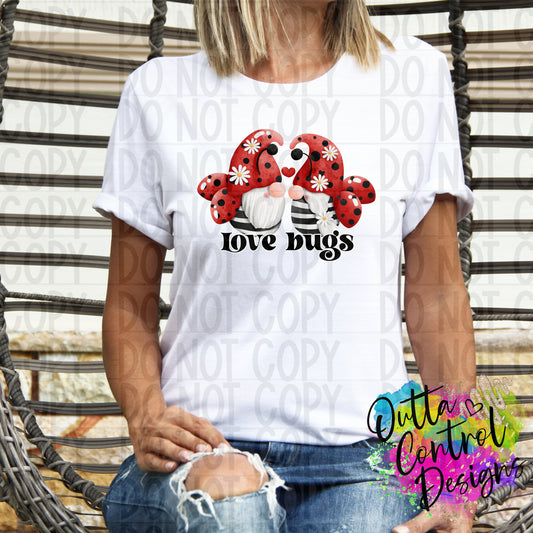 Love Bugs Ready to Press Sublimation and DTF Transfer