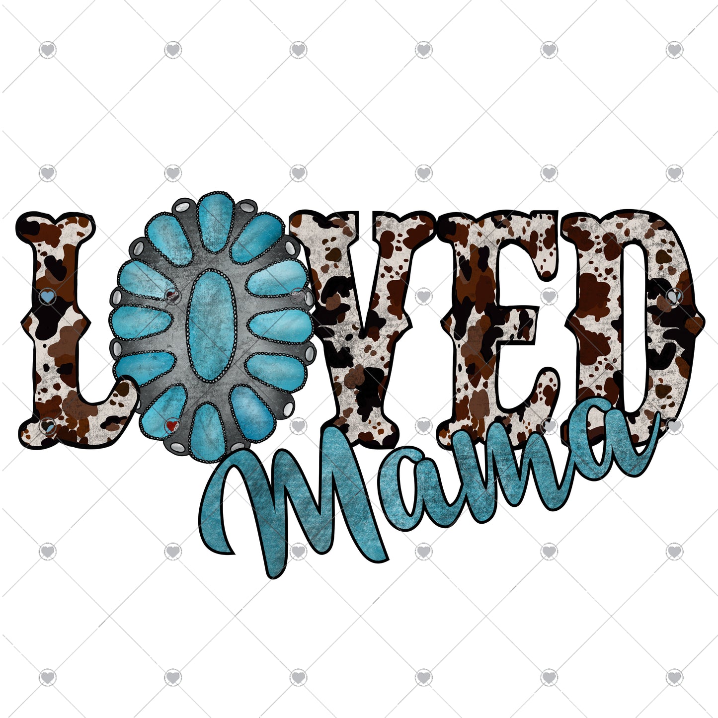 Loved Mama Ready To Press Sublimation and DTF Transfer