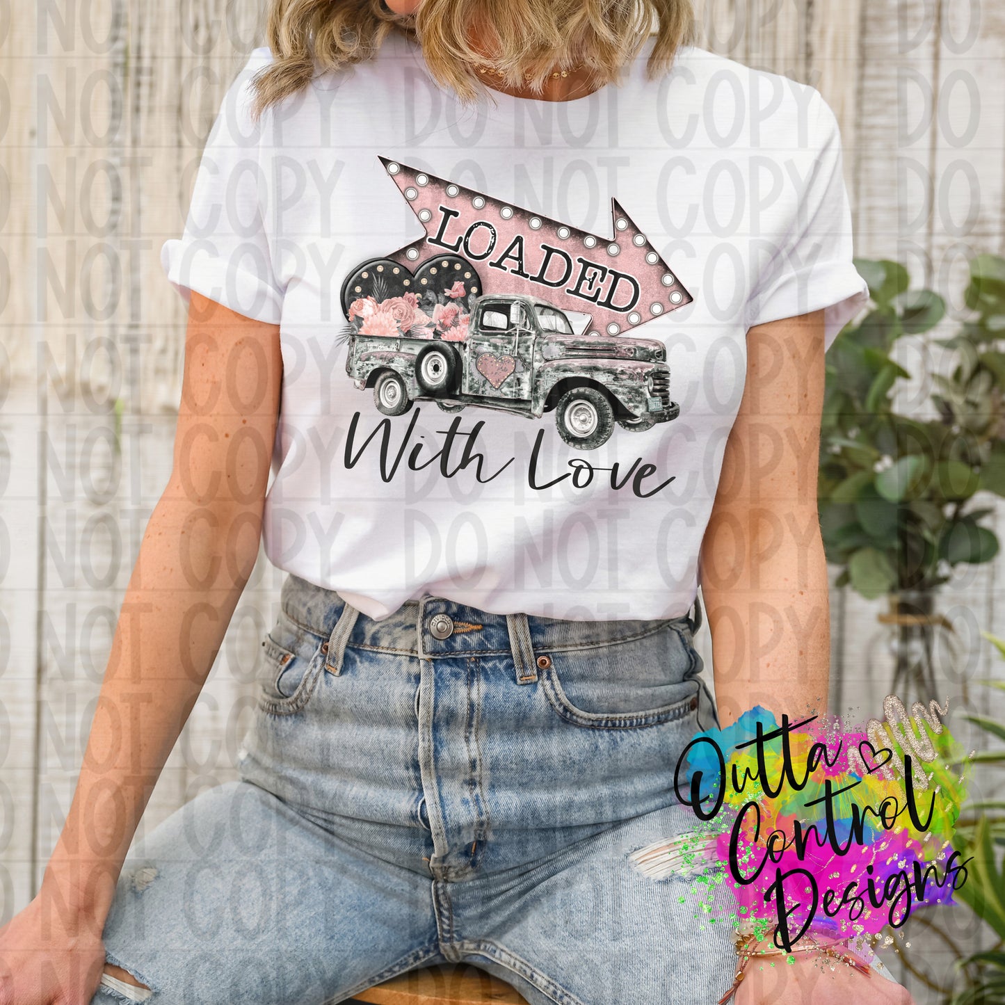 Loaded With Love Truck Ready to Press Sublimation and DTF Transfer