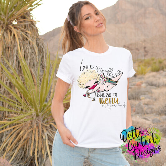 Love Is In The Air Flu | 2 Ready To Press Sublimation and DTF Transfer