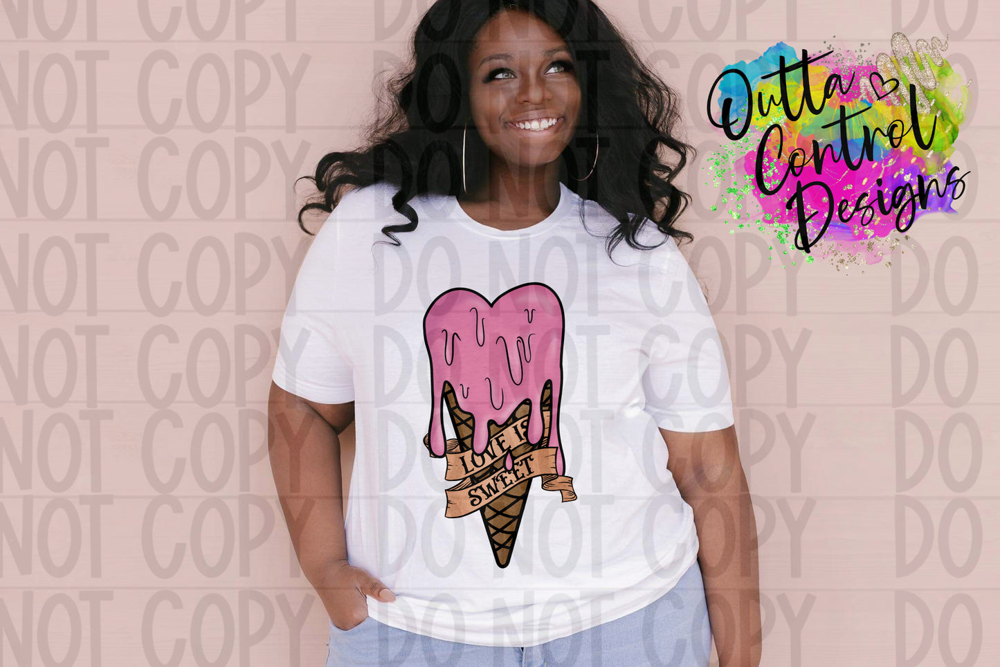 Love is Sweet Ready to Press Sublimation and DTF Transfer