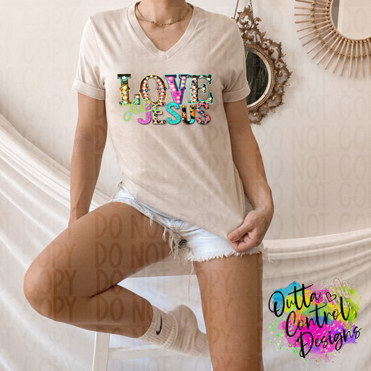 Love Like Jesus Ready To Press Sublimation and DTF Transfer