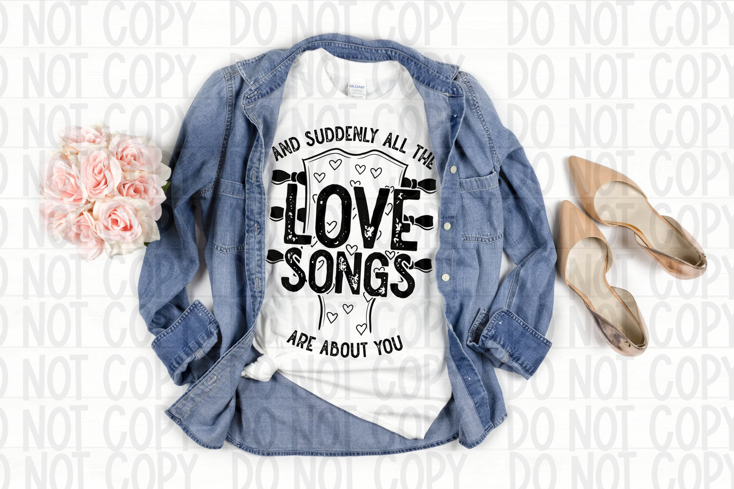 Love Song Ready to Press Sublimation and DTF Transfer