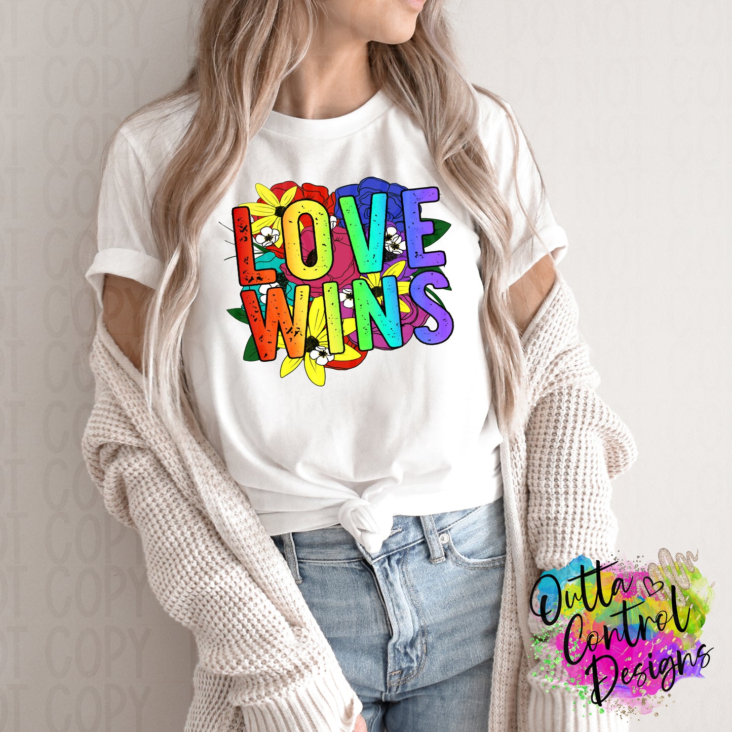 Love Wins Ready To Press Sublimation and DTF Transfer