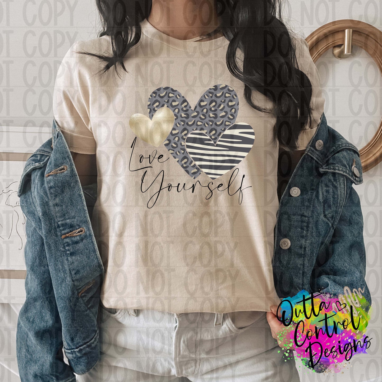 Love Yourself | 2 Ready To Press Sublimation and DTF Transfer