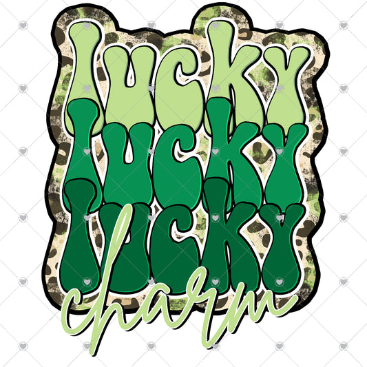 Lucky Charm Retro Ready To Press Sublimation and DTF Transfer