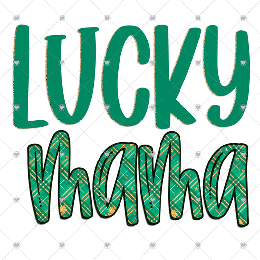 Lucky Mama Plaid Ready To Press Sublimation and DTF Transfer
