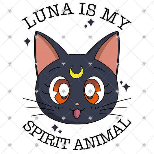 Luna is my spirit animal Ready To Press Sublimation and DTF Transfer