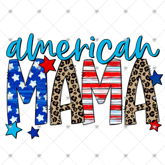 American Mama Ready To Press Sublimation Transfer