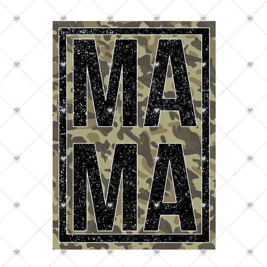 Mama Camo Ready To Press Sublimation Transfer