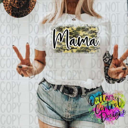 Mama Camo Ready to Press Sublimation and DTF Transfer