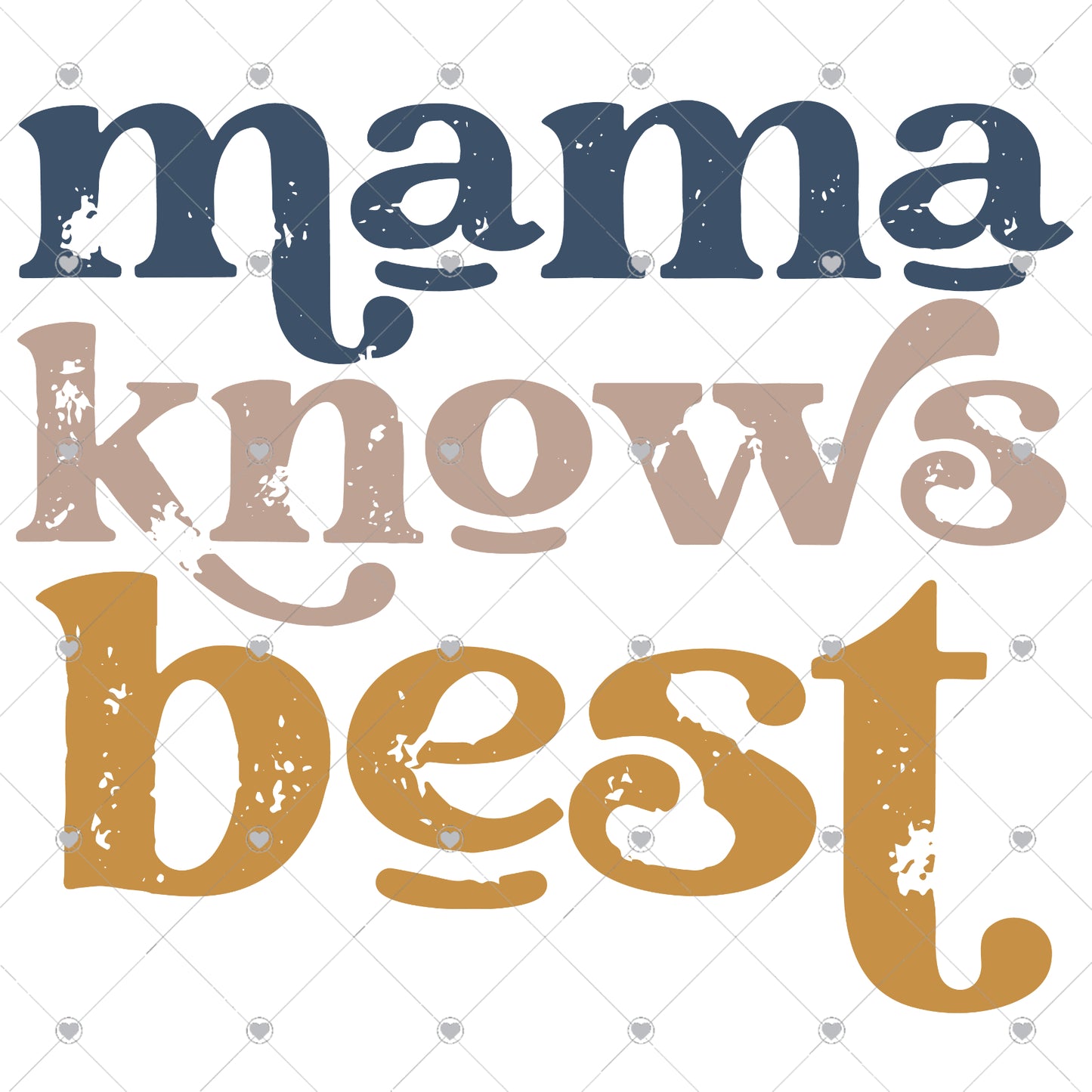 Mama Knows Best Ready To Press Sublimation and DTF Transfer