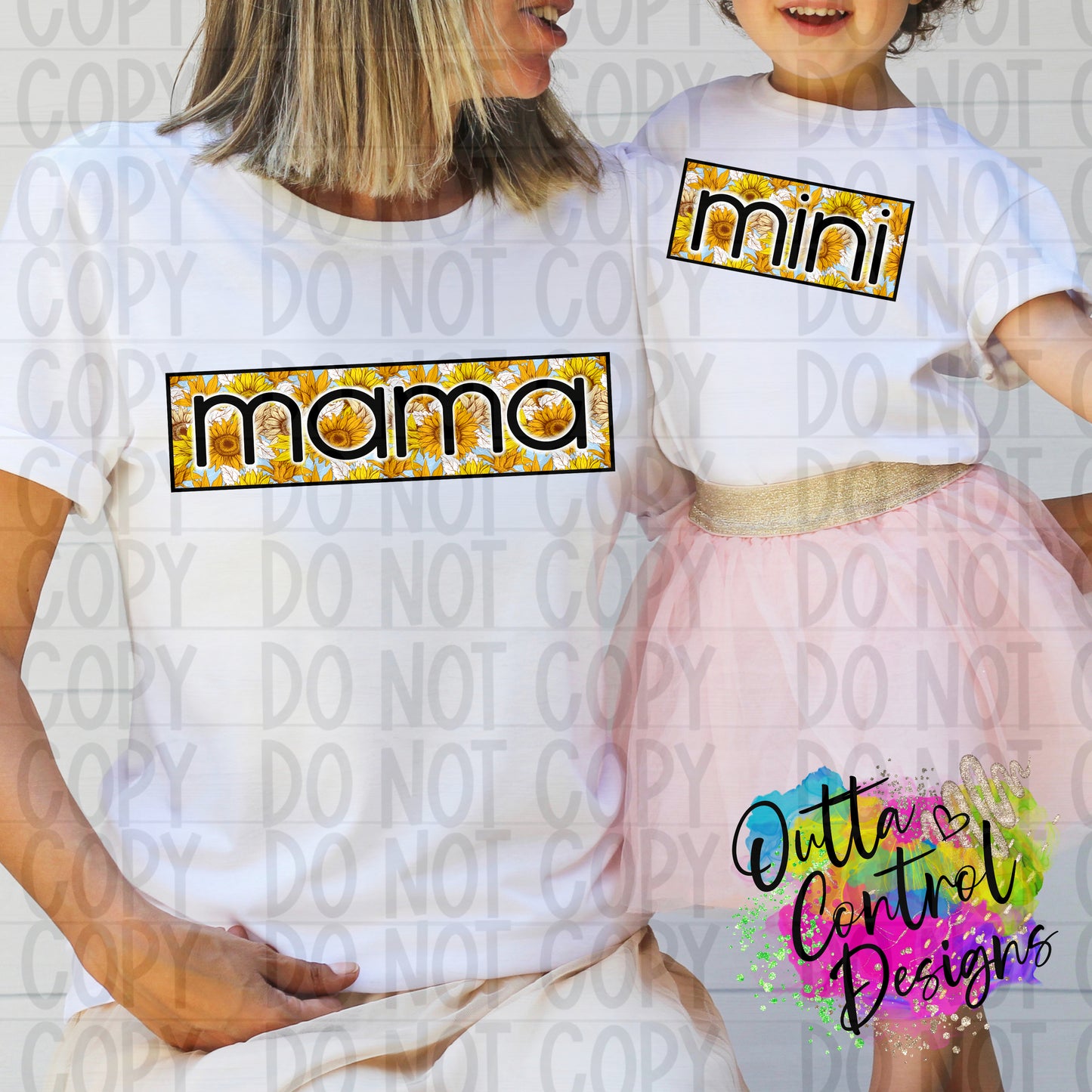 Mama Mini Sunflower | Multiple Ready to Press Sublimation and DTF Transfer