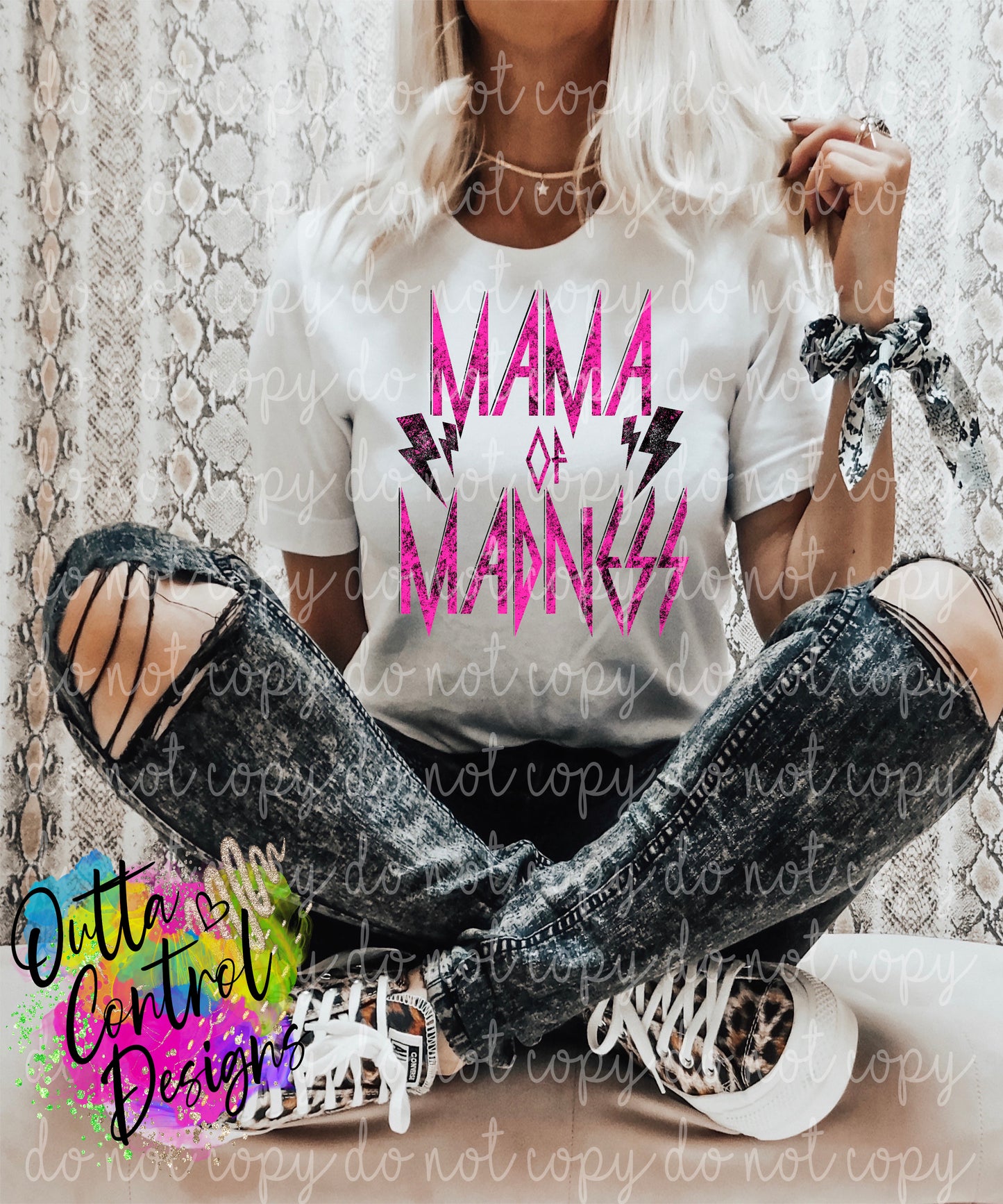 Mama of Madness | Pink Ready to Press Sublimation and DTF Transfer