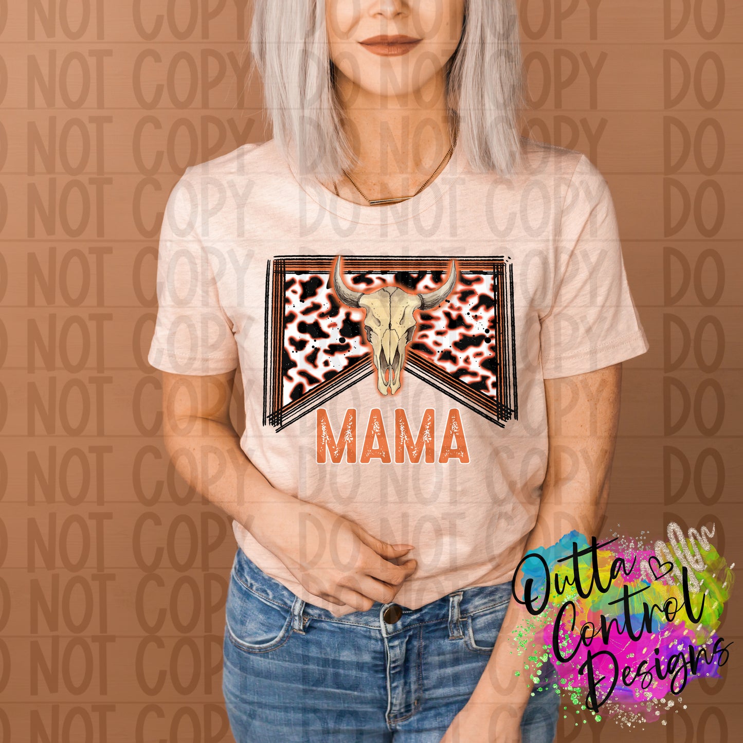 Mama Orange Ready To Press Sublimation and DTF Transfer