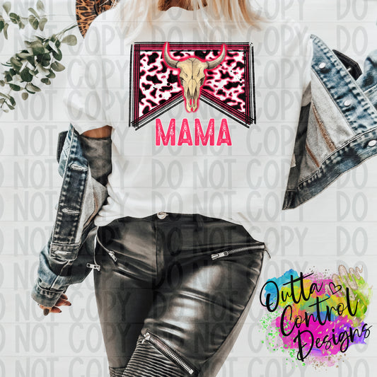 Mama Pink Ready To Press Sublimation and DTF Transfer