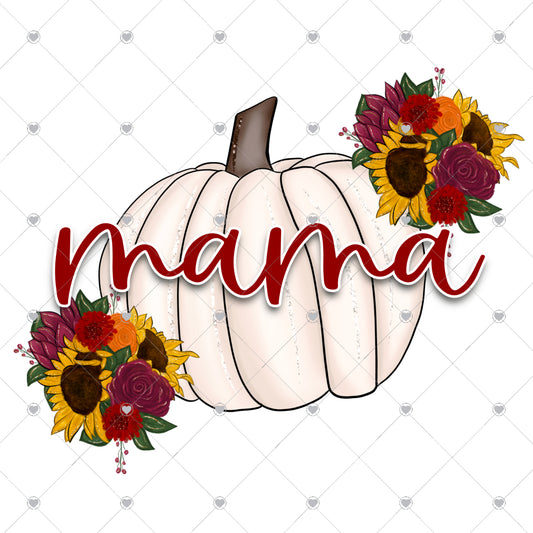 Mama Pumpkin Ready To Press Sublimation and DTF Transfer