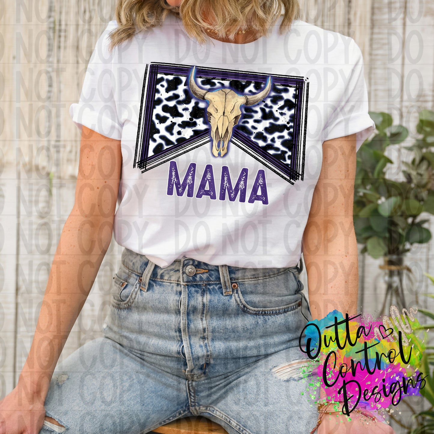 Mama Purple Ready To Press Sublimation and DTF Transfer