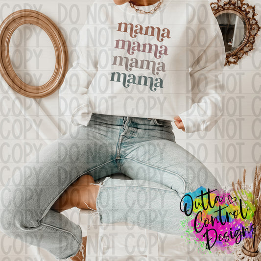 Mama Repeating Ready to Press Sublimation and DTF Transfer