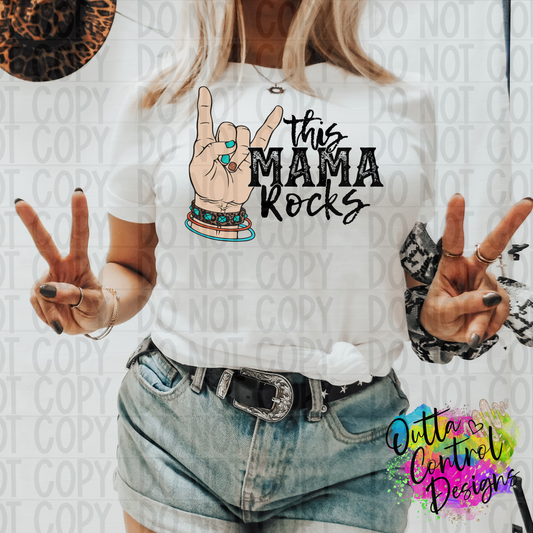 This Mama Rocks Ready To Press Sublimation and DTF Transfer