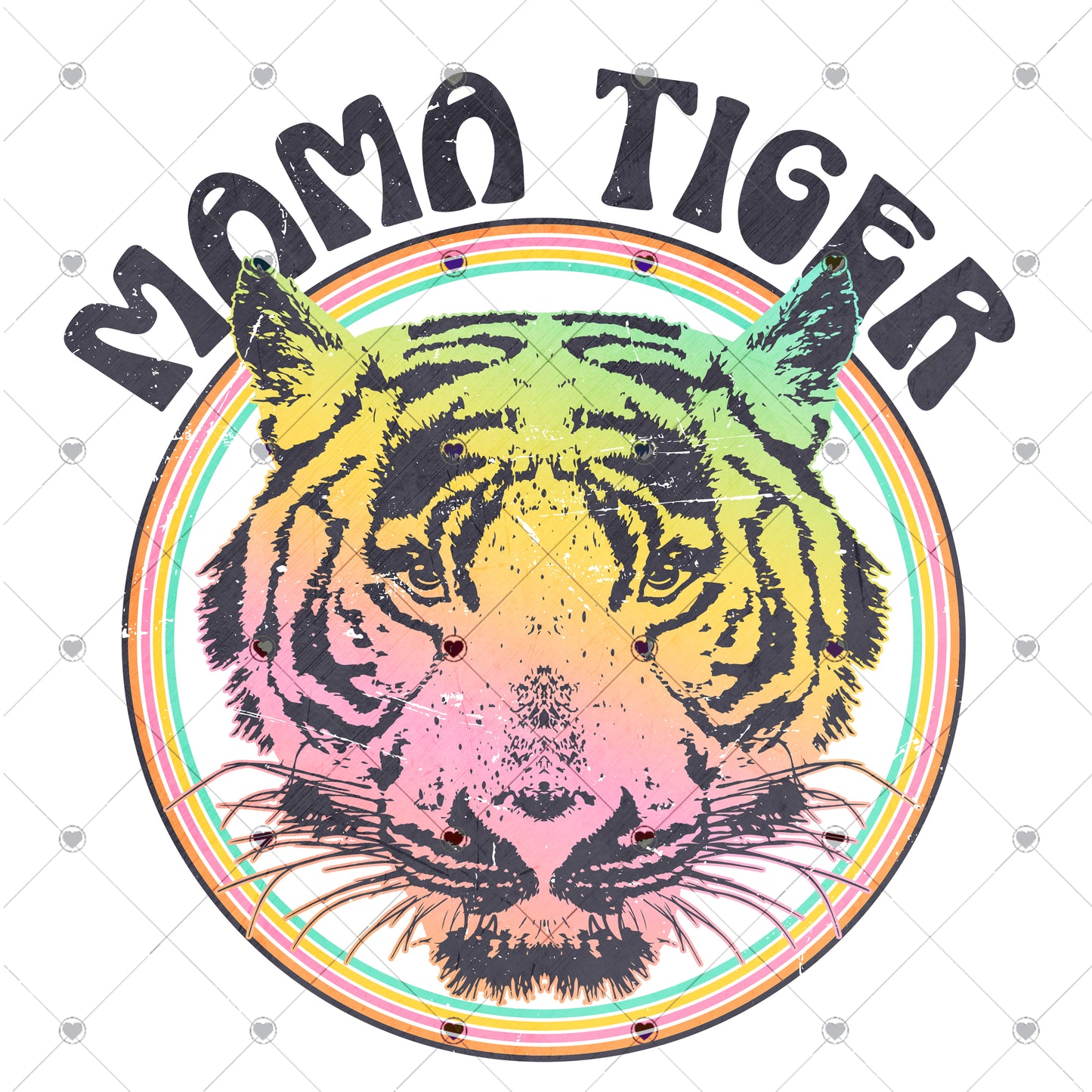 Mama Tiger Ready To Press Sublimation and DTF Transfer