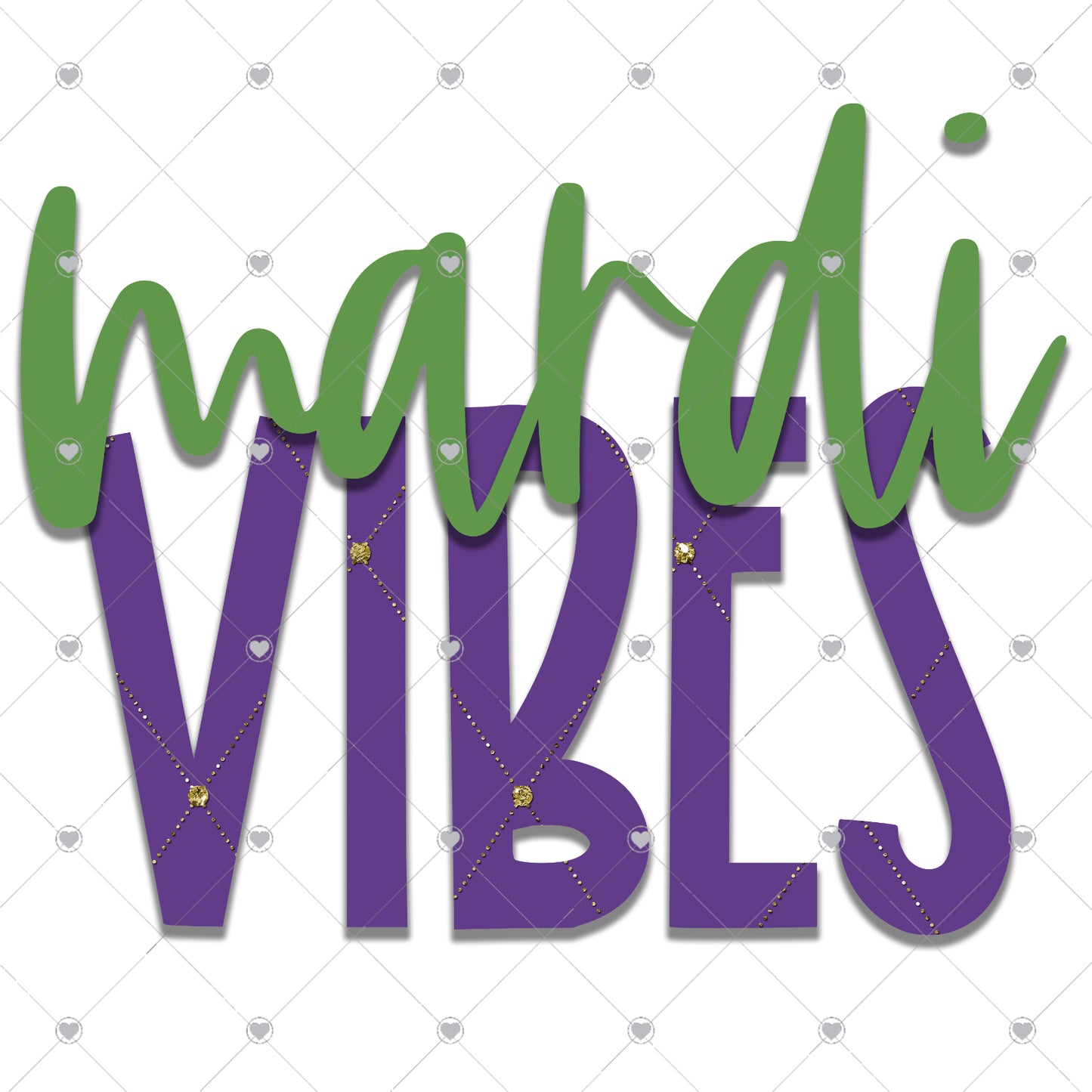 Mardi Vibes Ready To Press Sublimation and DTF Transfer