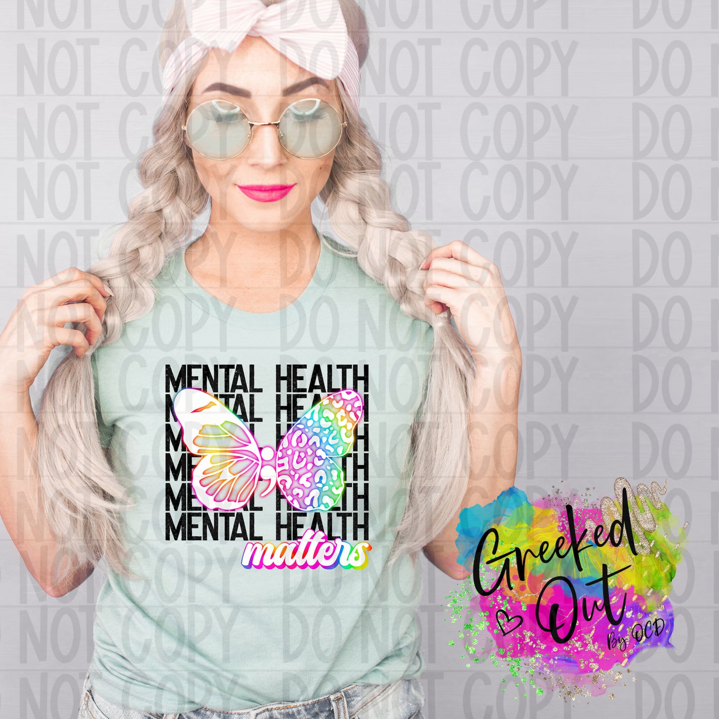 Mental Health Neon Ready To Press Sublimation and DTF Transfer