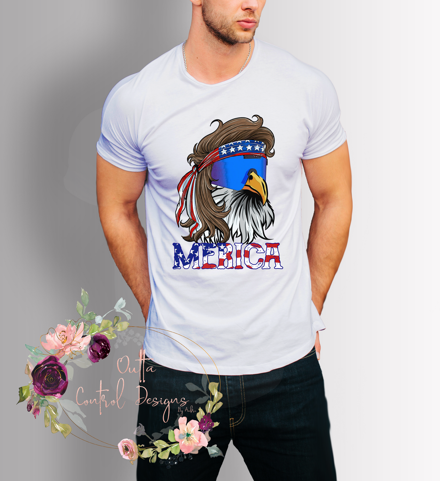 Merica Mullet Eagle Ready To Press Sublimation Transfer