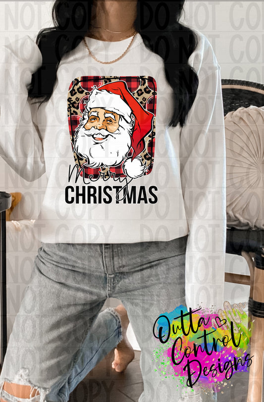 Merry Christmas Santa Ready To Press Sublimation and DTF Transfer