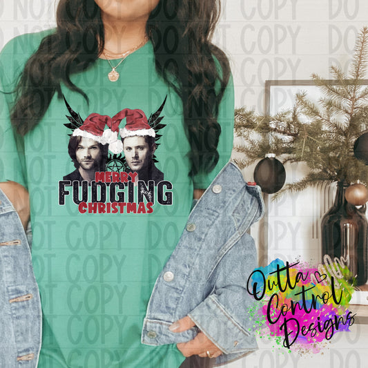 Merry fudging Christmas Ready To Press Sublimation and DTF Transfer